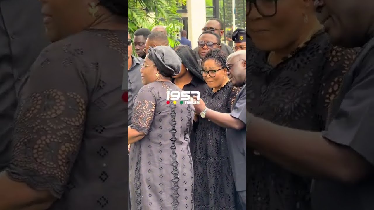 First Lady Lordina Mahama Very Emotional As She Lay Flowers In Honor Of The Helicopter Crash Victims