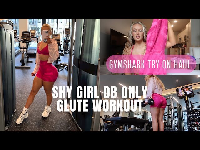 GYMSHARK TRY ON HAUL + GLUTE WORKOUT