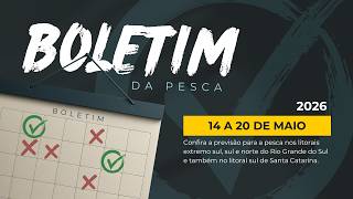 Boletim da Pesca - 14 a 20 de maio de 2026