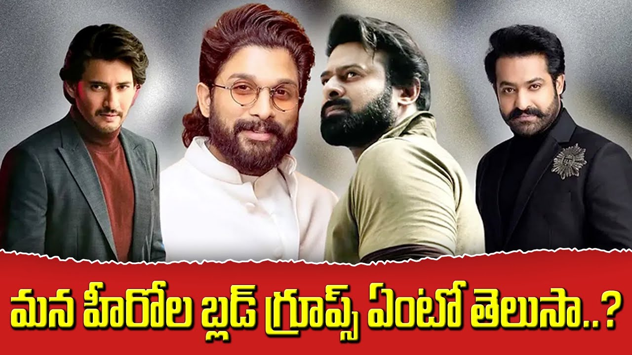 Know Tollywood Heroes Blood Groups Including Mahesh Babu, Prabhas, Jr. NTR✨💉