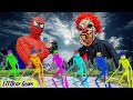 LTT Nerf Guns: Spiderman X-Shot Nerf Guns Fight Against Criminal Snowman Monster Of Plague Doctor