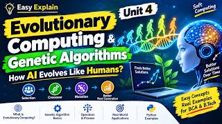 Can AI Evolve Like Humans 🧬 | Genetic Algorithms & Evolutionary Computing | Unit 4