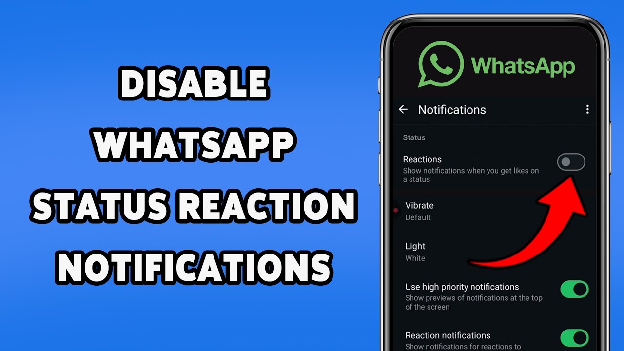 How To Disable WhatsApp Status Reaction Notifications 2025 | Turn Off Status Reaction Alerts