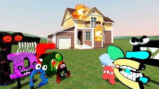 Alphabet Lore Family Part 3 And Nightmare Alphabet Lore Destroyed My House In Garrys Mod