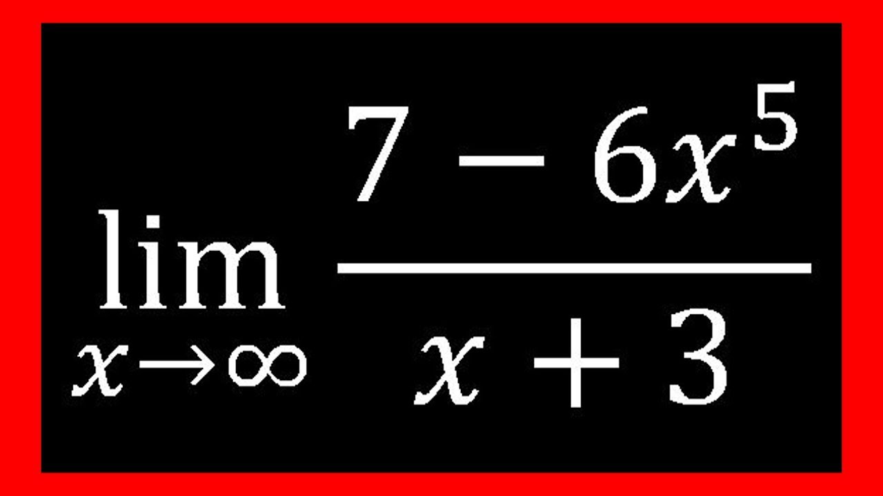 Evaluating Limits at Infinity of Rational Functions (Example)
