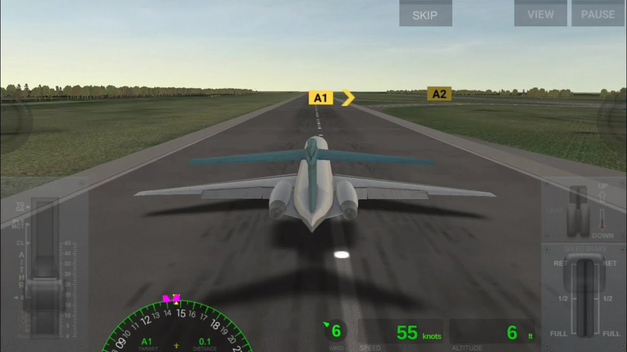 Airline Commander - Moscow - Palma Mallorca BOEING 717 Full Landing FIRST OFFICER - YouTube