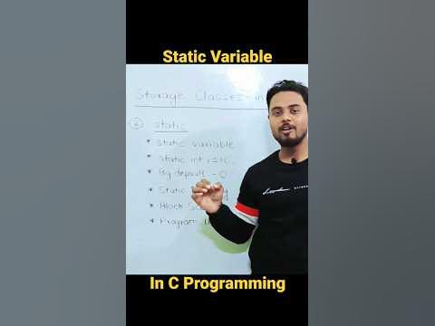 Static Variable in C Programming | static Storage Classes in C ...