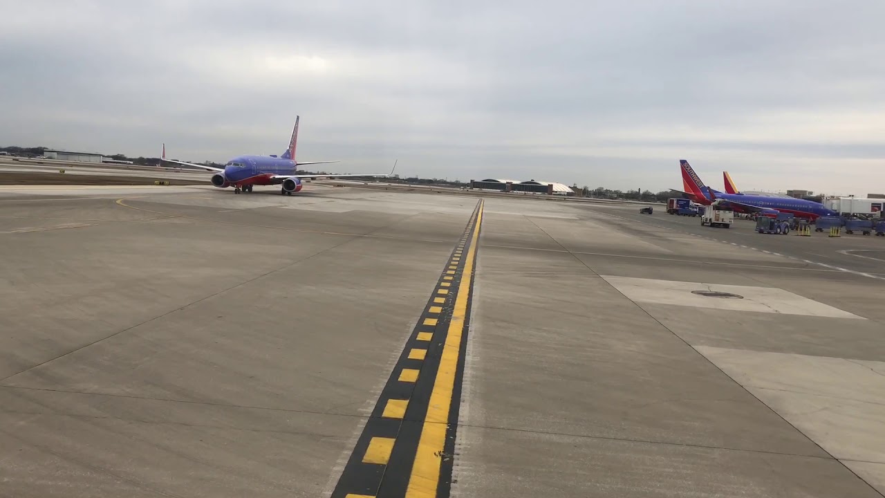 4K Delta Airlines Takeoff From Chicago Midway International Airport