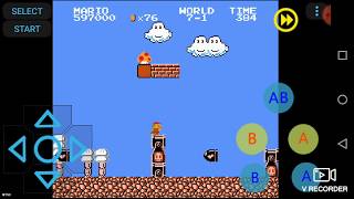 Super Mario Bros (NES FC EMULATOR on Android) - WORLD 7 - Mario Gameplay screenshot 2