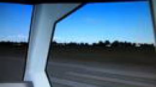 Take off Airbus Beluga in Verona (view from cabin) FS2004