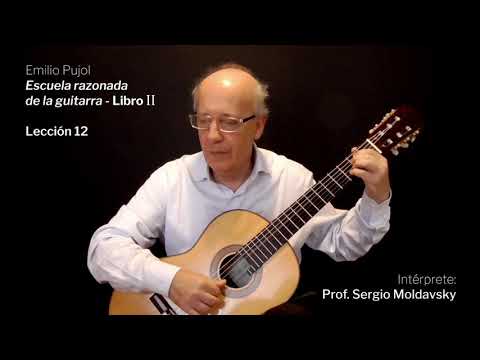 Hora Fangoso cortesía Tutorial - Emilio Pujol: Lección 12 de La Escuela Razonada de la Guitarra,  Libro Segundo - YouTube