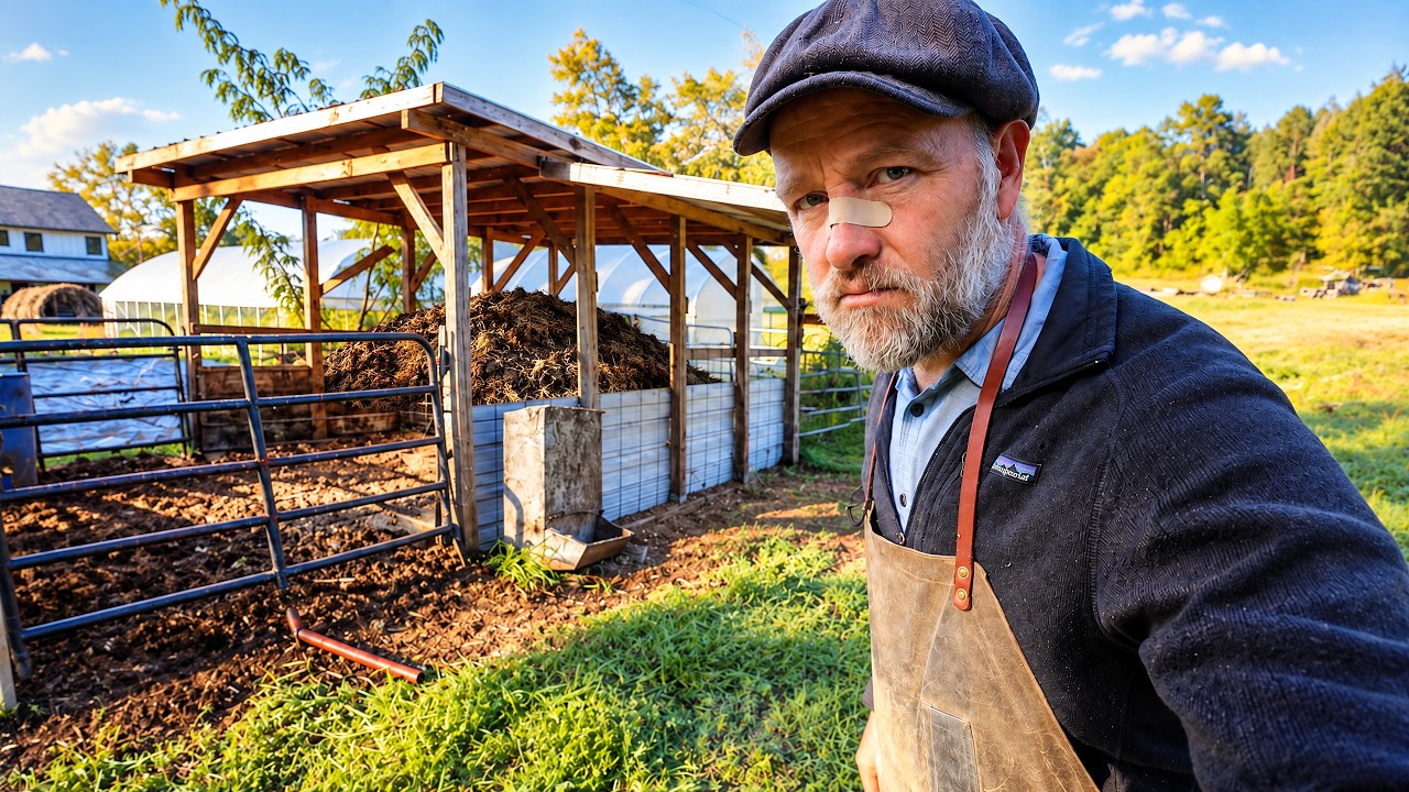 Our Pigs Just Gave Us a Mountain Of Compost