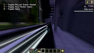 Minecraft flash mod - Running at super speed through city screenshot 2