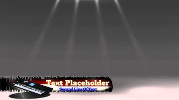 Arctic Musical Lower Thirds - Keyboard - Explaindio Slide Pack Template