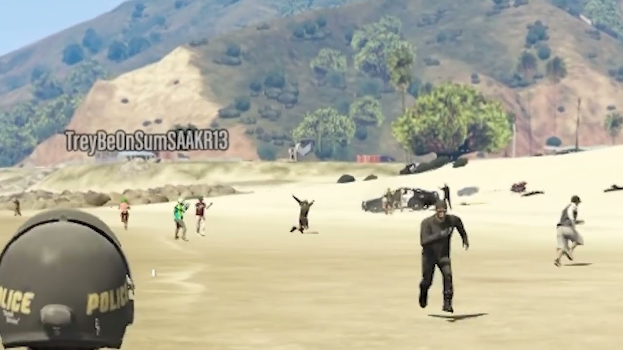 What Happens When You Put A Full Lobby In One Area In GTA 5 Online What Happens When You Put A Full Lobby In One Area In GTA 5 Online