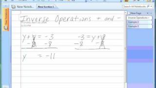 Inverse Operations addition and subtraction