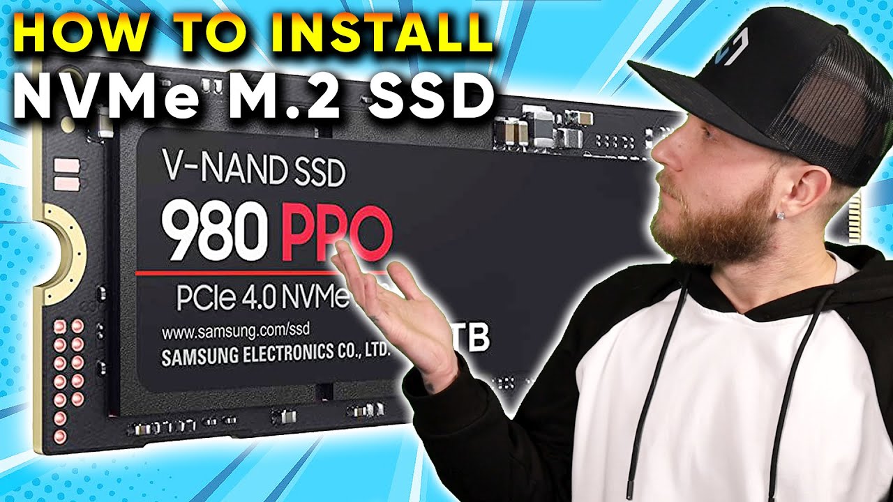 How To Install an M.2 SSD: Installation Tutorial with Samsung 980 Pro M2 SSD  Drive 