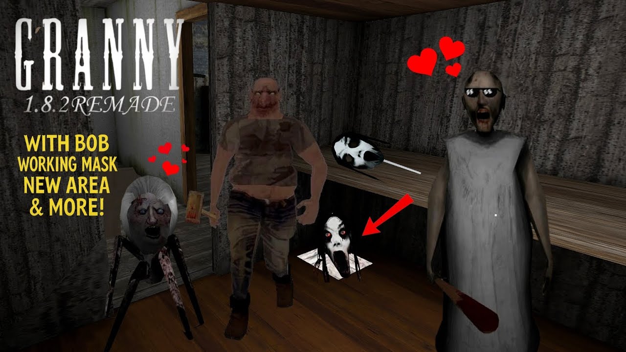 New Areas, Working Mask and Bob As An Enemy in Granny 1.9 Remade New Update!! Full Gameplay!