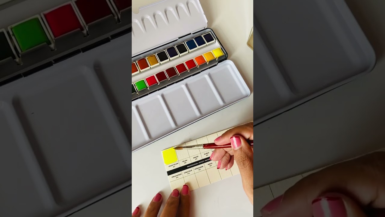 Brustro watercolor swatches 