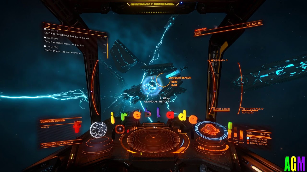 Фрагмент чертежа оружия стражей elite dangerous