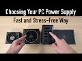 How to choose your pc psu the fast and stressfree way