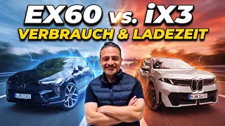 Autobahn-Realität: Volvo EX60 vs BMW iX3 – Verbrauch & Ladezeit im Check