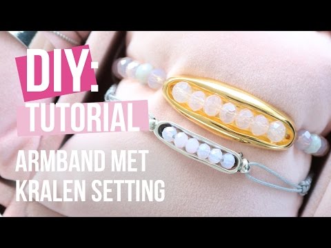 Sieraden maken: Voorjaarsarmbandjes met setting voor kralen van DQ metaal ♡ DIY