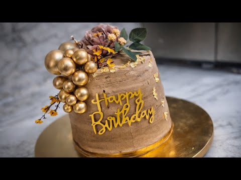 The cheapest, easiest, and fastest cake design, 100% homemade, with a cheap crispy topping and a ...