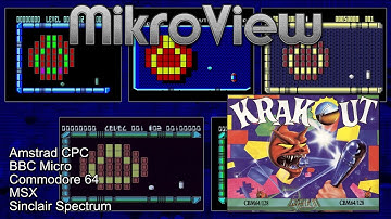Mikroview #134: Krakout on Amstrad, BBC, C64, MSX and Spectrum