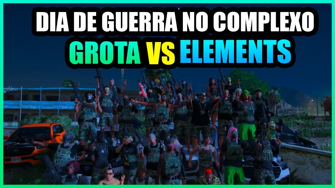 😱DIA DE GUERRA NO COMPLEXO😱GROTA VS ELEMENTS😱46 X 46😱GROTA FOI PRA CIMA ...