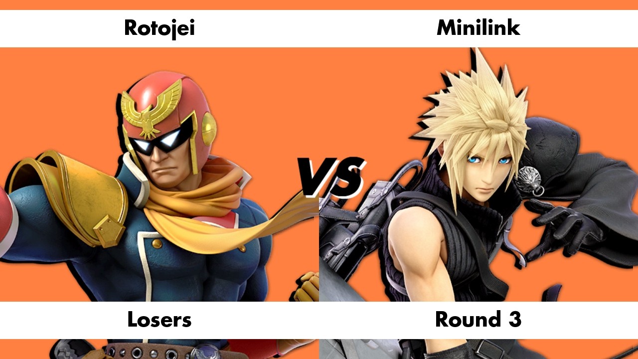 Rotojei (Captain Falcon ) vs MInilink (Cloud) | Smash Burgers: Apollokid Saga - Losers Round 3