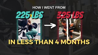 How I added 100 lbs to my squat in 4 months