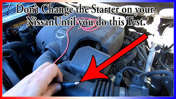 Hoe u kunt testen en bevestigen of de startmotor van een Nissan Armada of Nissan Titan defect is.