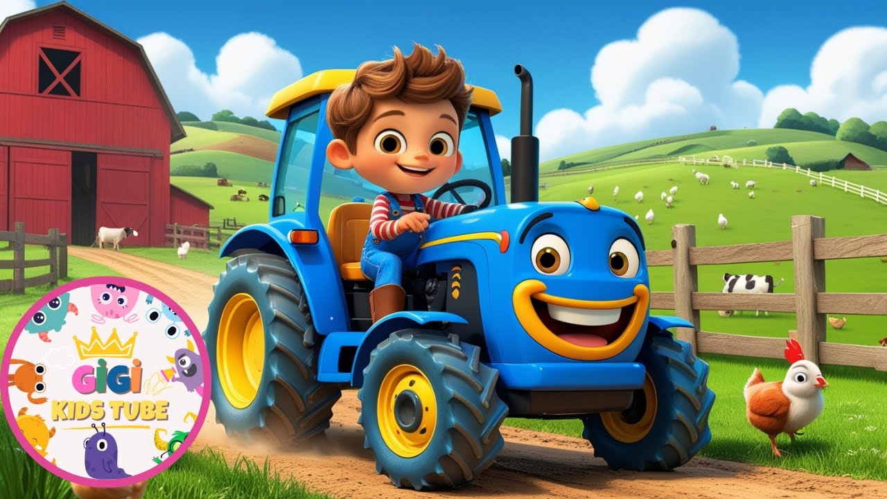 Learn Colors & Numbers | Fun Farm and Tractor Adventure for Kids! 🎶🌾🚜
