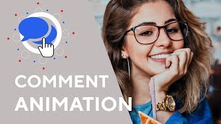 Comment Button Animation YouTube Copyright Free with Green Screen