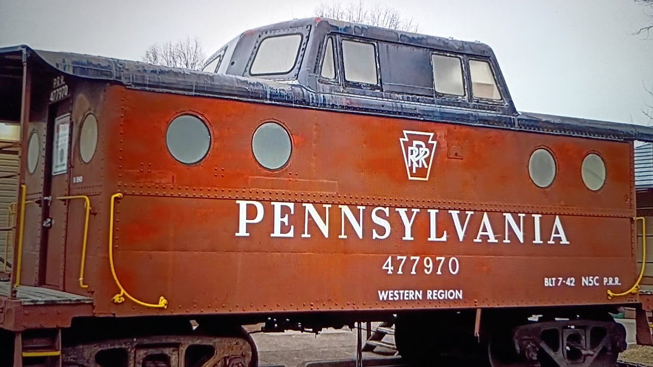 Pennsylvania and B&O caboose trotwood Ohio
