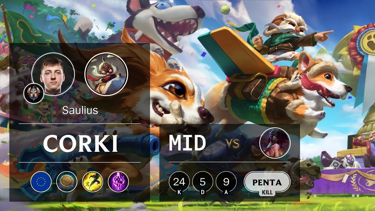 Corki Mid vs Akali - EUW Challenger Patch 9.15