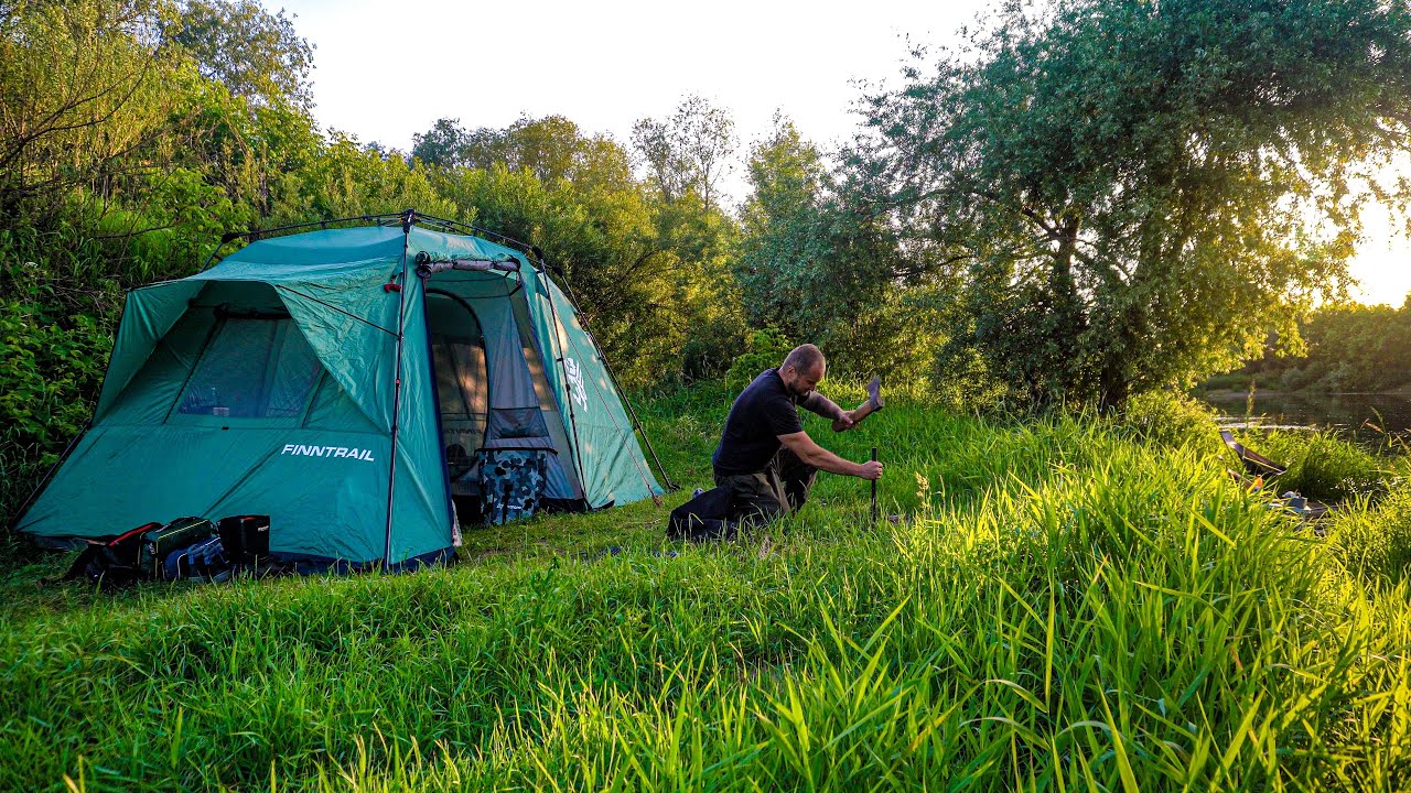 Всё было идеально, пока не наступила ночь! Рыбалка с ночевкой на красивой реке. Снова вместе!