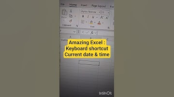 Amazing #excel : #excelshortcuts  for date/time #exceltips #excelshortcutkeys