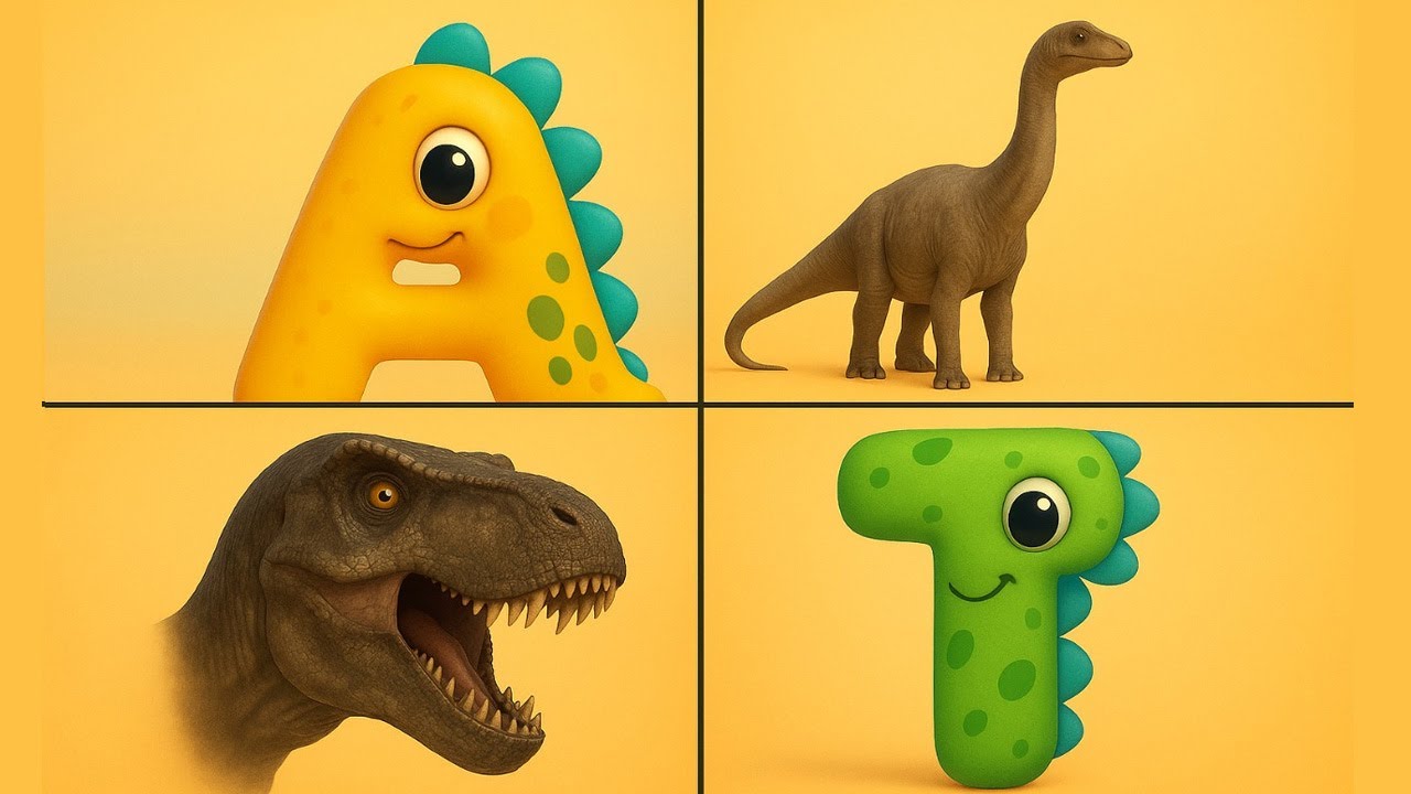 ¡El abecedario de los Dinosaurios! Aprende el Abecedario con Dinosaurios 🦕 ABC para Niños