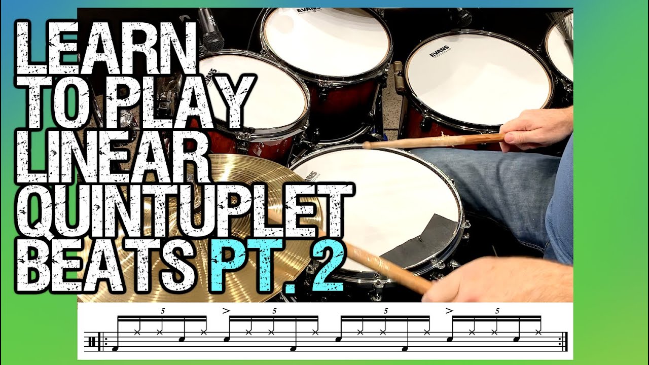 Obejrzyj Quick Drum Lesson: Intro To Linear Quintuplet Shuffles Pt 2 w YouTube Obejrzyj Quick Drum Lesson: Intro To Linear Quintuplet Shuffles Pt 2 w YouTube