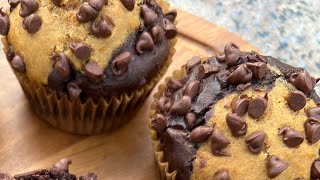 Pumpkin Cake Chocolate Brownies