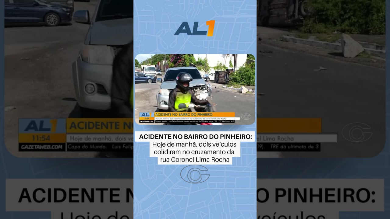 Dois veículos colidem no bairro Pinheiro em Maceió