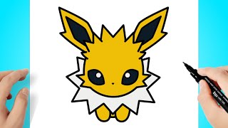 How to draw Pokemon Jolteon Chibi screenshot 5