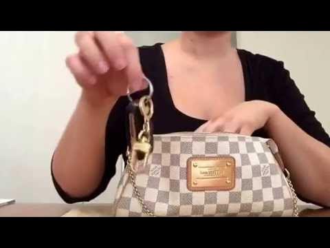 What's in My Purse/Crossbody Bag? *SUMMER Edition* ~Louis Vuitton Eva Clutch  Damier Azur~ 