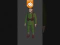 Soldado 2° Guerra feito no #blender #lowpoly #war #3dmodeling