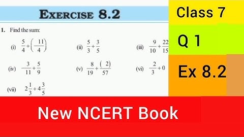 NCERT Class 7 Maths | Q 1 | Ex 8.2 Chapter 8 Rational Numbers