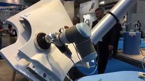 OnRobot HEX Polishing Application at Automatica 2018