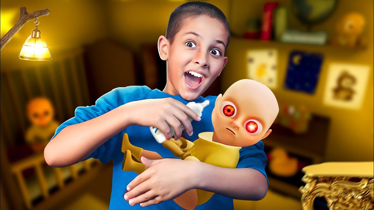 صرت مربي طفل مسكون😱| BABY IN YELLOW