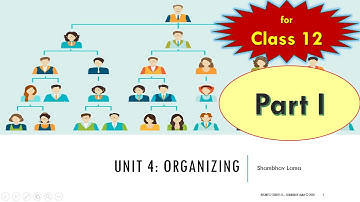 Organizing (Part I) | Unit 4 | Business Studies | Class 12 | NEB | Learn easily in Nepali